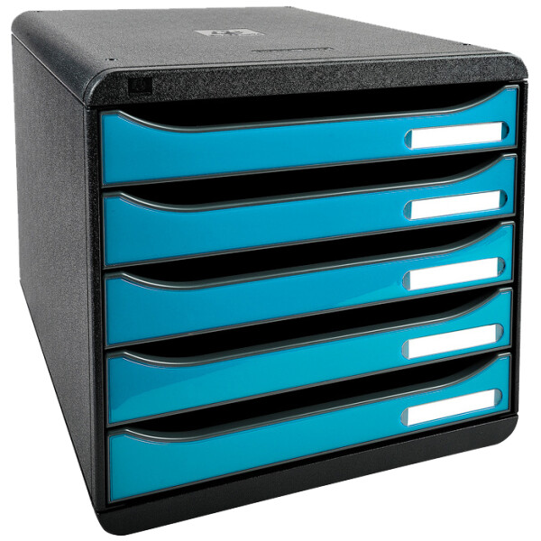 EXACOMPTA Schubladenbox BIG-BOX PLUS, 5 Schübe, mandarine