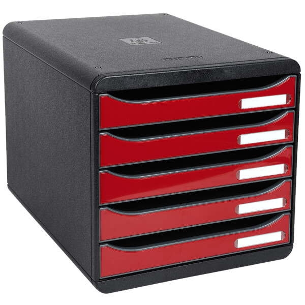 EXACOMPTA Schubladenbox BIG-BOX PLUS, 5 Schübe, mandarine