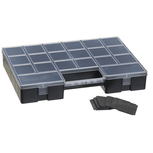 plast team Sortimentskasten LUXOR HOBBY BOX, schwarz