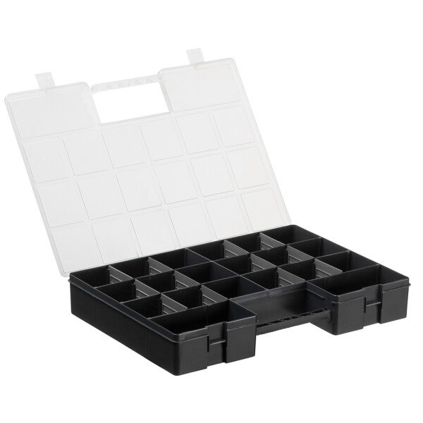 plast team Sortimentskasten LUXOR HOBBY BOX, schwarz