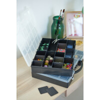 plast team Sortimentskasten LUXOR HOBBY BOX, schwarz