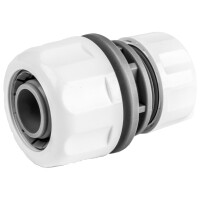 Bradas Schlauchverbinder WHITE LINE, 1 2", weiß