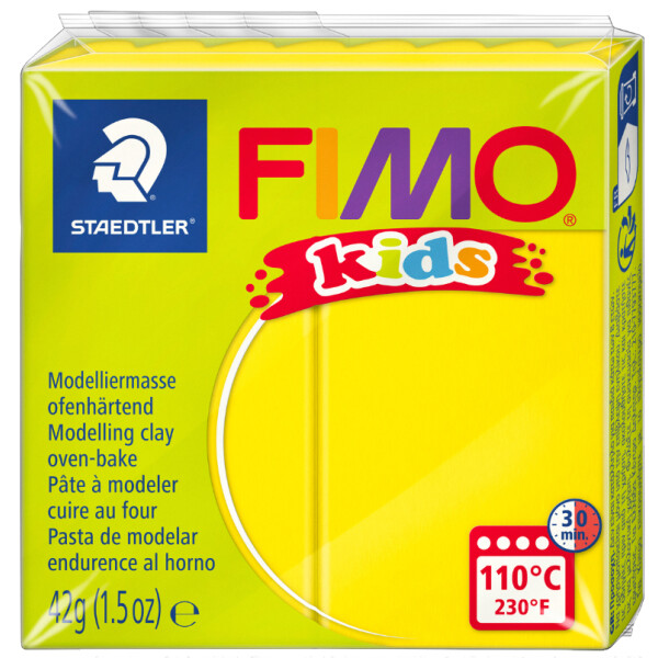 FIMO kids Modelliermasse, ofenhärtend, hellgrau, 42 g