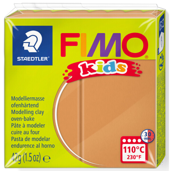 FIMO kids Modelliermasse, ofenhärtend, hellgrau, 42 g