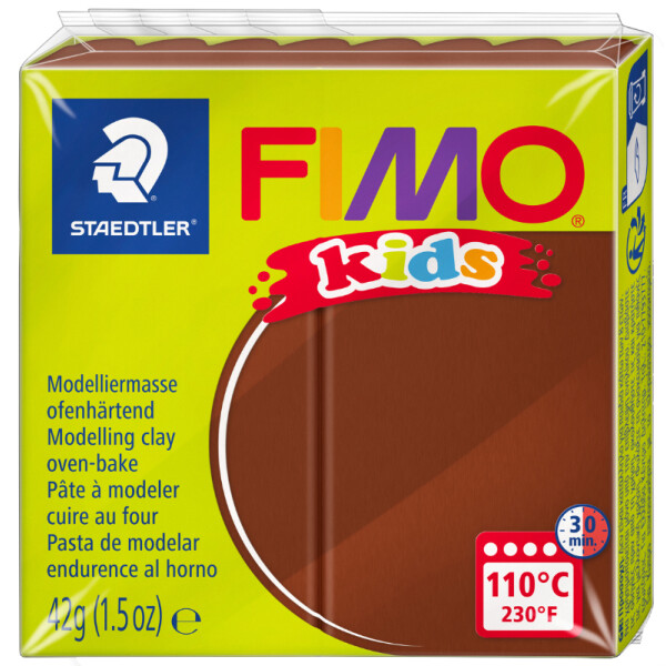 FIMO kids Modelliermasse, ofenhärtend, hellgrau, 42 g