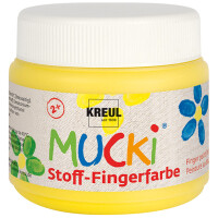 KREUL Stoff-Fingerfarbe "MUCKI", weiß,...