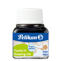 Pelikan Tusche A, Inhalt: 10 ml im Glas, Sepia (15)