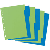 herlitz Karton-Register GREENline, blanko, A4, 6-teilig