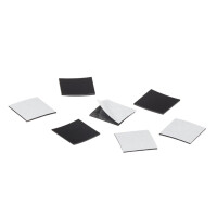 magnetoplan Takkis 15 x 15 mm, selbstklebend, schwarz