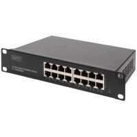 DIGITUS 10" Gigabit Switch, 16-Port, Unmanaged