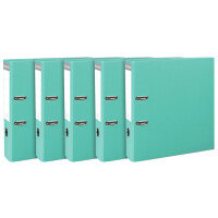 EXACOMPTA PP-Ordner Premium, A4, 80 mm, himbeere, 5er Pack
