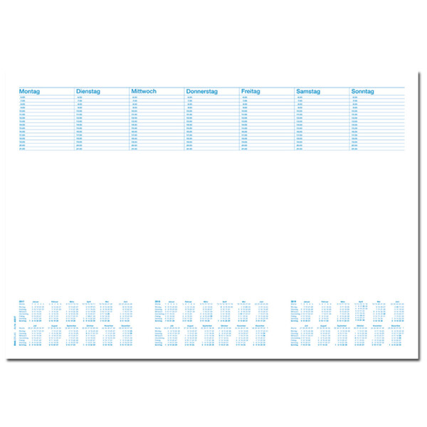 RNK Verlag Papier-Schreibunterlage "Office", mit Kalendarium