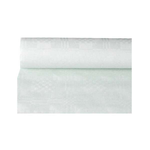 PAPSTAR Damast-Tischtuch, (B)1,2 x (L)8 m, gelb