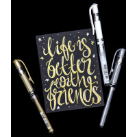 uni-ball Gel-Tintenroller SIGNO broad UM-153, 4er Etui