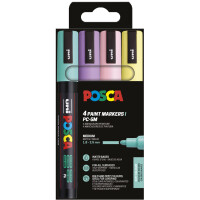 POSCA Pigmentmarker PC5M, 8er Etui, metallic Farben