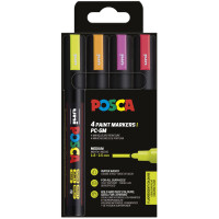 POSCA Pigmentmarker PC5M, 8er Etui, metallic Farben