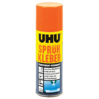 UHU Sprühkleber, permanent, transparent, 500 ml