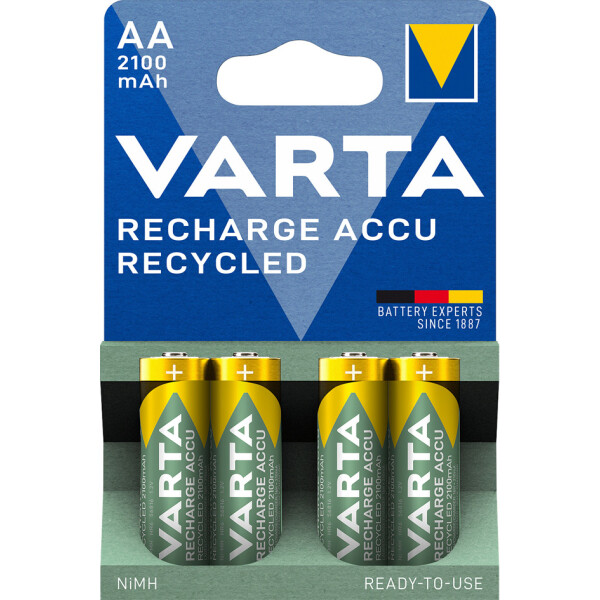 VARTA NiMH Akku "RECHARGE ACCU Recycled", Mignon AA, 2100mAh