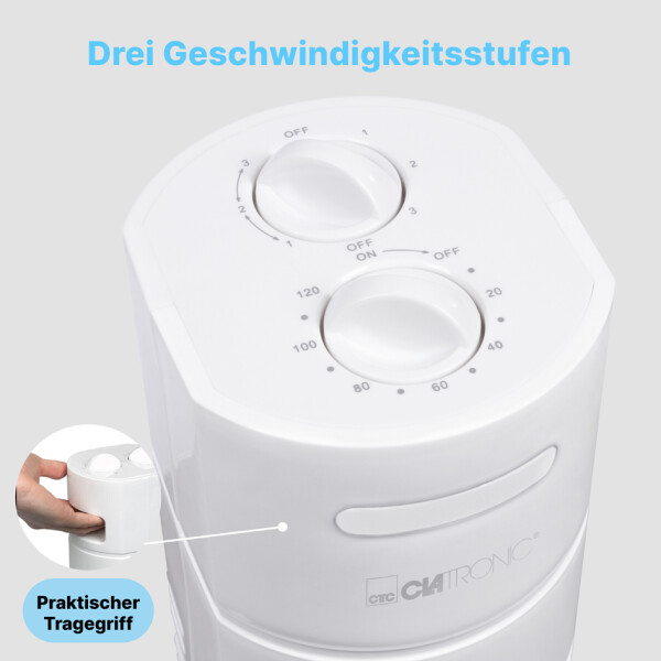 CLATRONIC Tower-Ventilator TVL 3770, schwarz