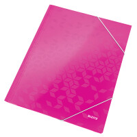 LEITZ Eckspannermappe WOW, DIN A4, Karton, farbig sortiert