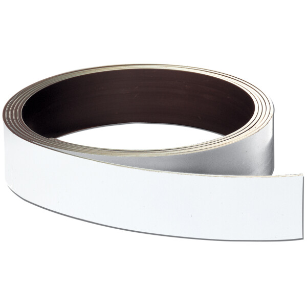 FRANKEN Magnetband, (L)10.000 x (T)0,8 x (H)50 mm, weiß
