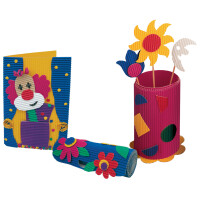 folia Bastelwellkarton, (B)500 x (H)700 mm, rosa