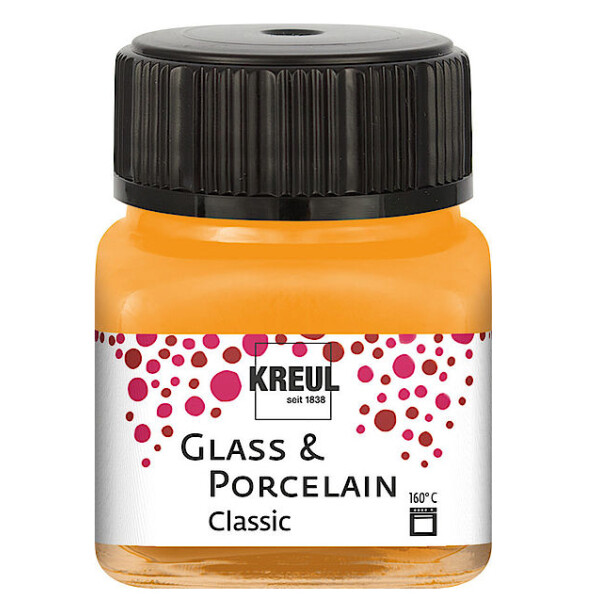 KREUL Glas- und Porzellanfarbe Classic, perlmutt-weiß, 20 ml