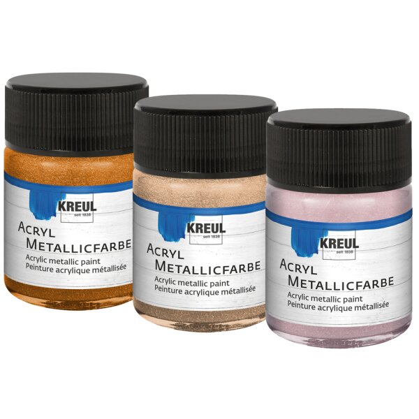 KREUL Acryl-Metallicfarbe, champagner, 50 ml