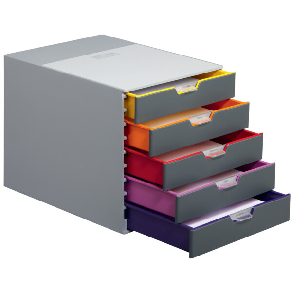 DURABLE Schubladenbox VARICOLOR 5, mit 5 Schubladen