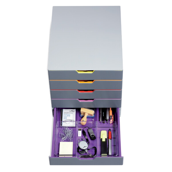 DURABLE Schubladenbox VARICOLOR 5, mit 5 Schubladen