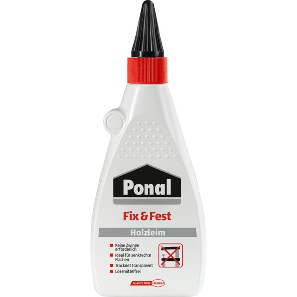 Ponal Holzleim Fix & Fest, lösemittelfrei, 100 g Flasche