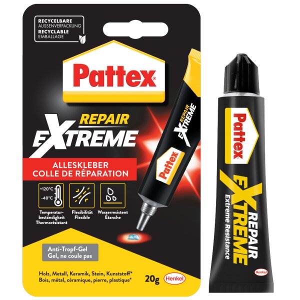 Pattex Alleskleber 100% Repair Extreme, 20 g Tube