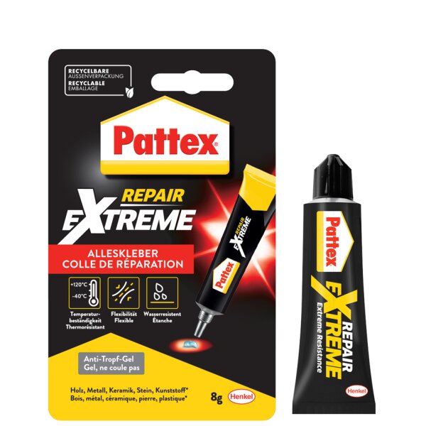 Pattex Alleskleber 100% Repair Extreme, 20 g Tube