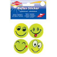 KLEIBER Reflex-Sticker "Happy Face", gelb