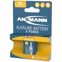 ANSMANN Alkaline Batterie "X-Power",9V E-Block,...
