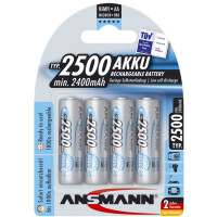 ANSMANN NiMH Akku maxE+, Mignon (AA) 2.500 mAh, 4er Blister