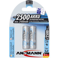 ANSMANN NiMH Akku maxE+, Mignon (AA) 2.500 mAh, 4er Blister