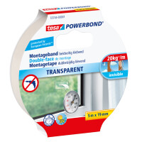 tesa Powerbond Montageband, transparent, 19 mm x 5,0 m