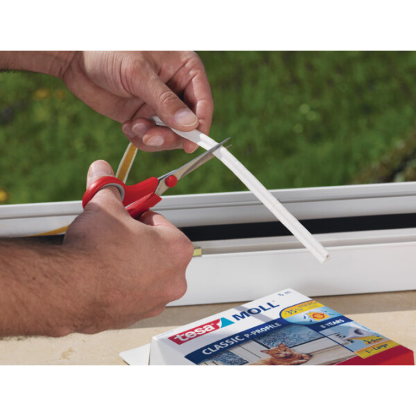 tesa INSULATION Dichtungsband L, weiß, 9 mm x 6 m