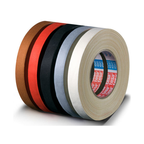 tesa Gewebeband 4541, 19 mm x 50 m, schwarz