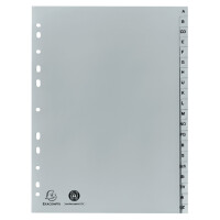 EXACOMPTA Kunststoff-Register, A-Z, DIN A4+, 20-teilig