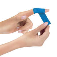 Lifemed Pflasterverband, selbsthaftend, blau, 9er