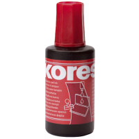 Kores Stempelfarbe, Inhalt: 28 ml, schwarz