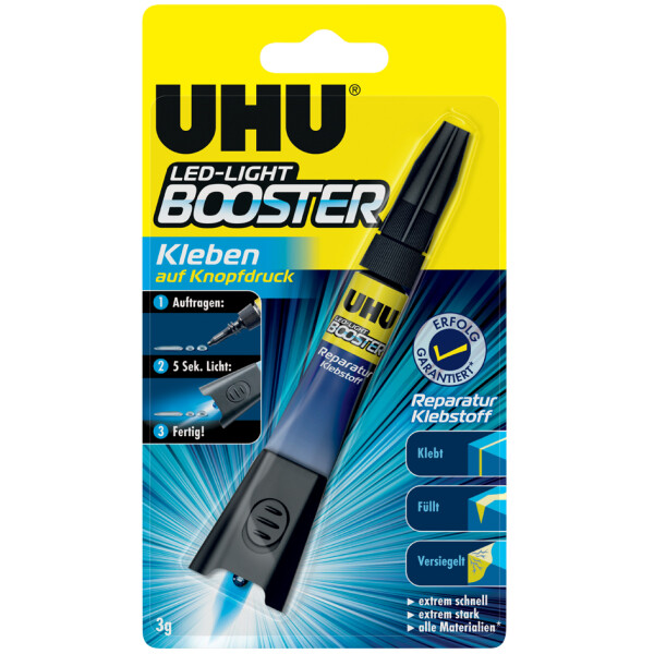 UHU Reparatur-Klebstoff LED-LIGHT BOOSTER, 3 g Tube