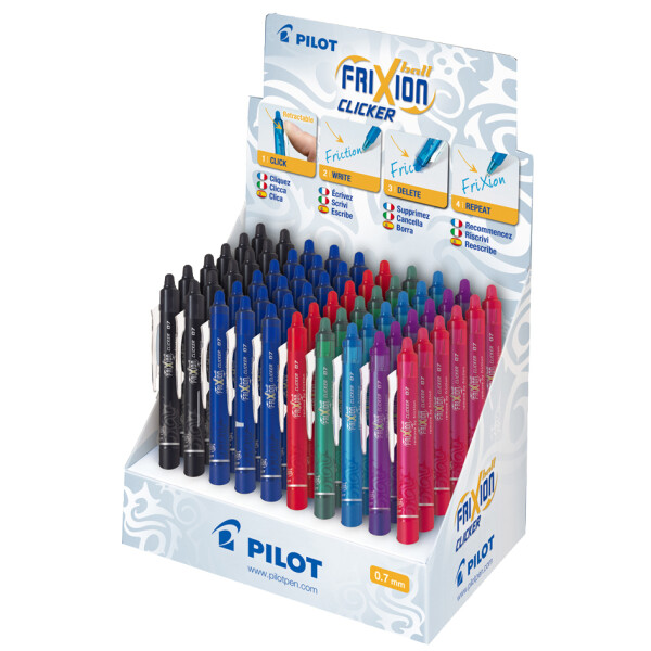 PILOT Tintenroller FRIXION BALL CLICKER 07, 60er Display