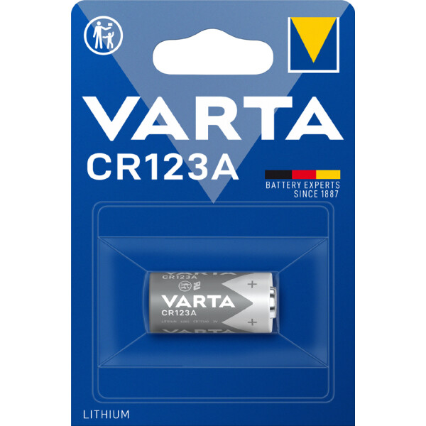 VARTA Foto-Batterie "LITHIUM", CR123A, 3,0 Volt, 2er Blister