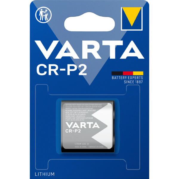 VARTA Foto-Batterie "LITHIUM", CR123A, 3,0 Volt, 2er Blister