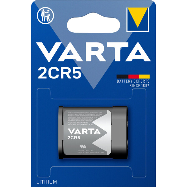 VARTA Foto-Batterie "LITHIUM", CR123A, 3,0 Volt, 2er Blister
