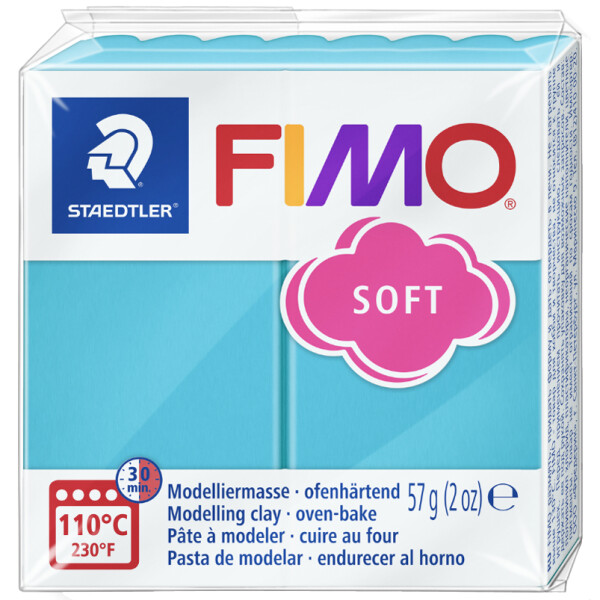 FIMO SOFT Modelliermasse, ofenhärtend, tropischgrün, 57 g