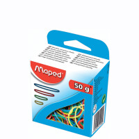 Maped Gummiringe im Karton, 100 g, sortiert